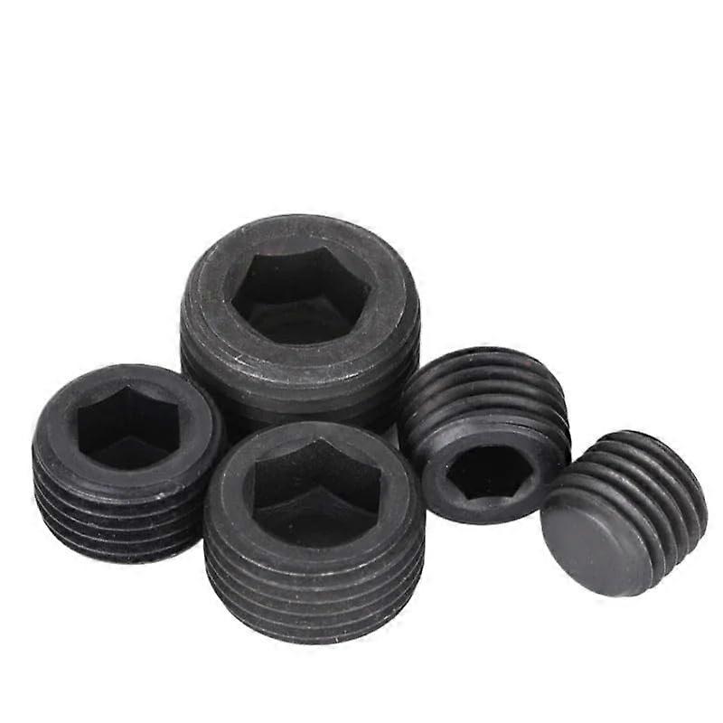 Hand Nut M10M33 BSP Carbon Steel Hex Socket Cap Plug Pipe Fitting M24x1.5mm2pcs