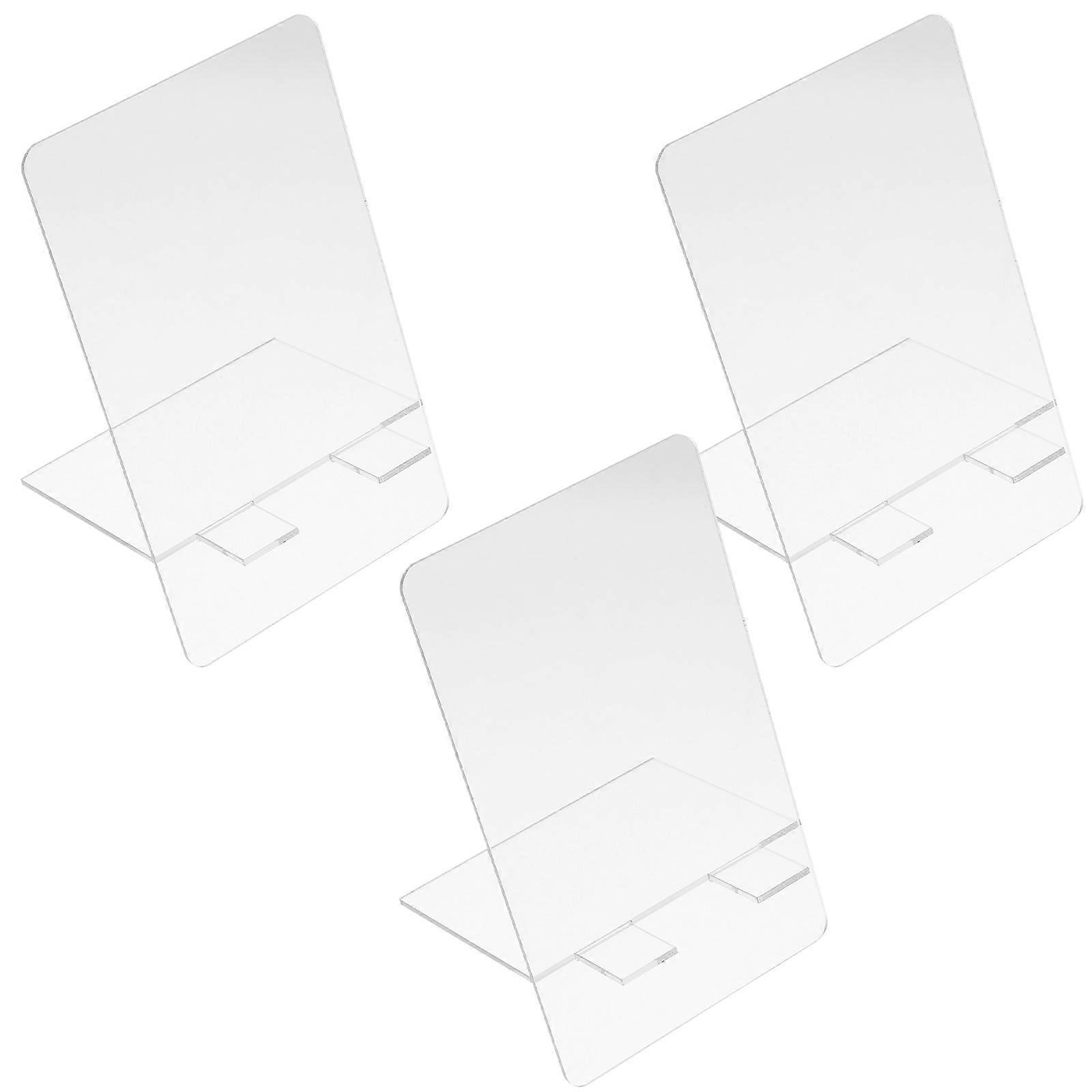 3Pcs Clear Note Board Transparent Acrylic Message Board Designed For Students And Professionals With Erasable Features