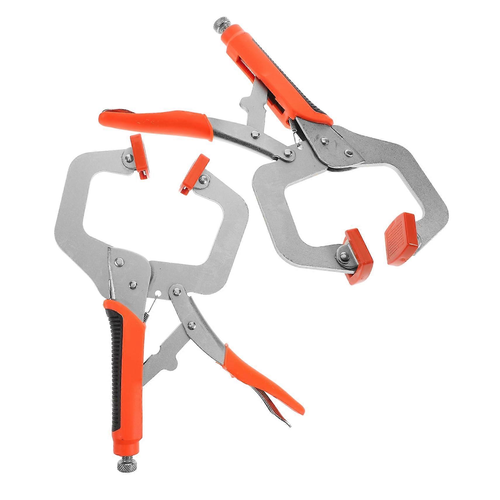 C-Clamp Two-Piece Multifunctional Clamp Set, Sturdy Metal, Non-Slip Grip For Precise Fixings In Carpentry