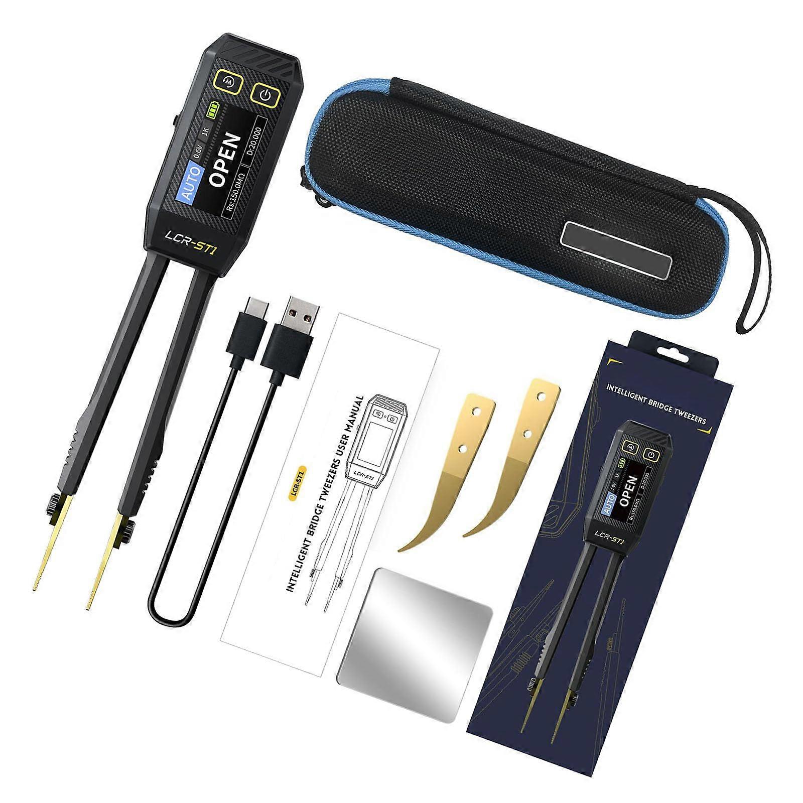 Automatic component identification measuring instrument, electronic components, digital tweezers tester, tester