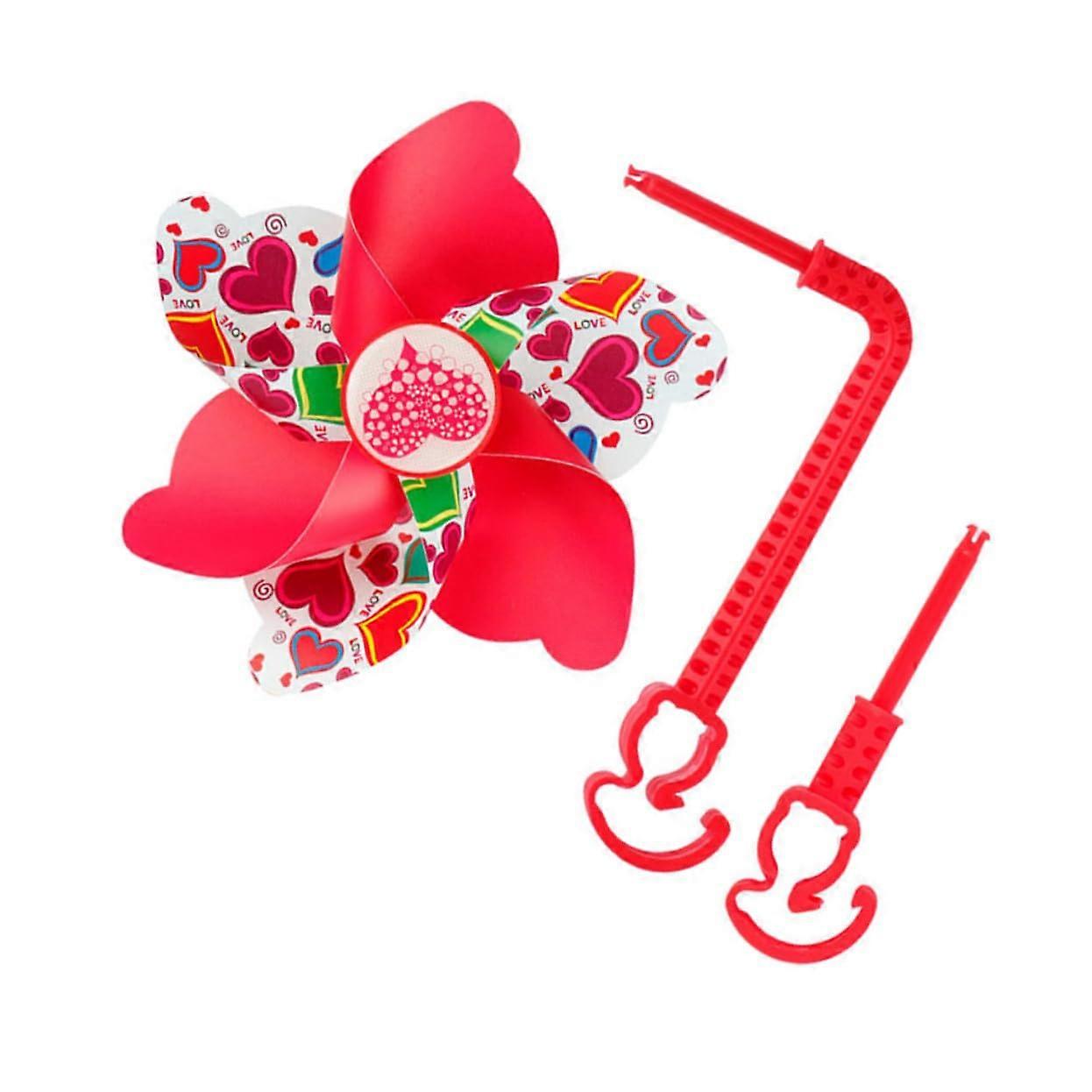 Bicycle Handlebar Windmill Decoration Colorful Pinwheel for Kids' Bicycles and Scooter Durable Safe Easy to Use