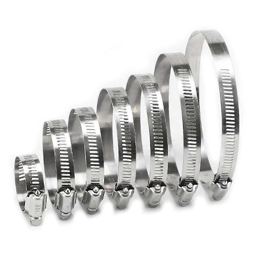 Adjustable Hose Clamps for Auto Fuel Lines, 78-101mm, 6-12mm Size, Screw Gear Tension Tool, 2-Pack