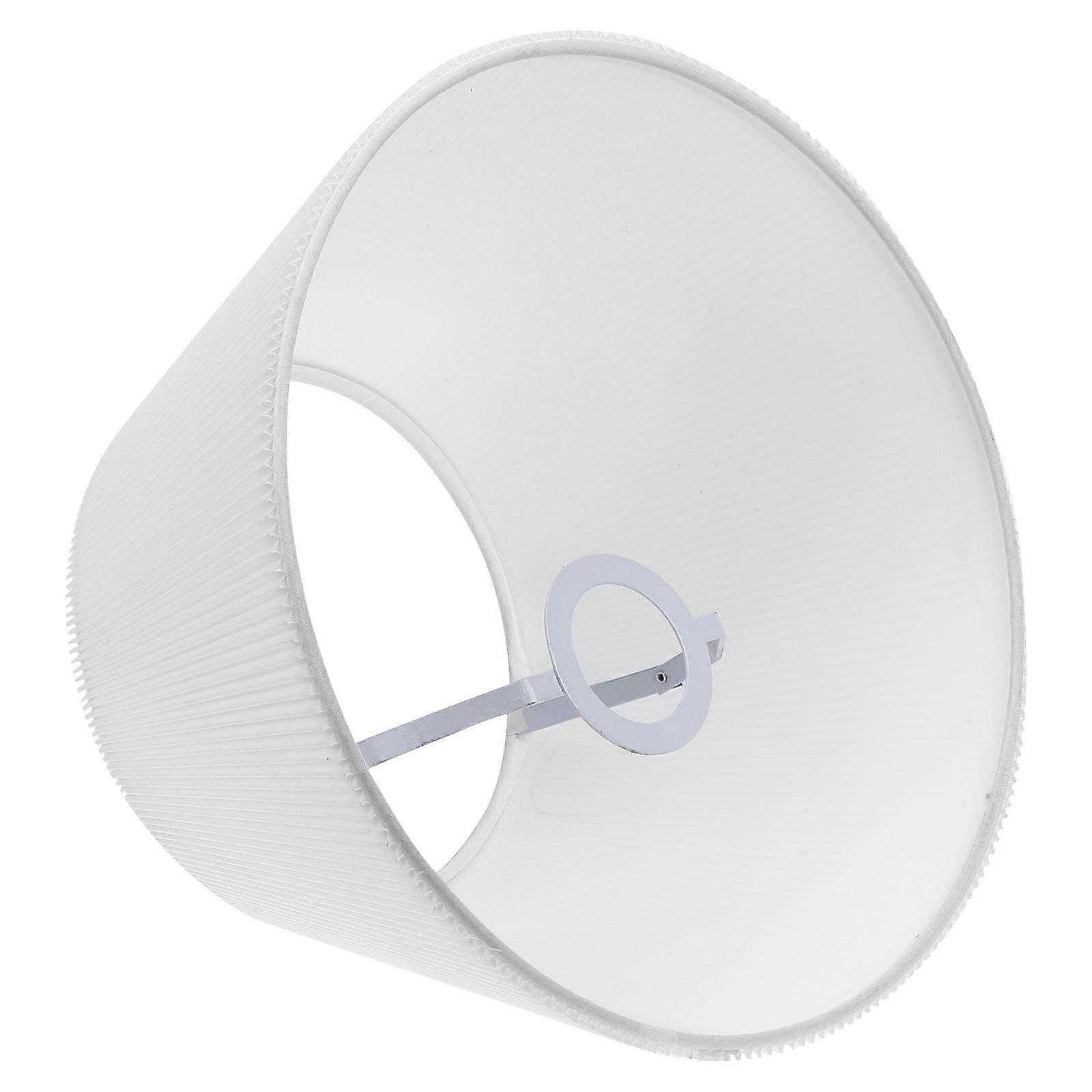 White Fabric Lamp Shade for Decorative Use with Soft Light Effect Perfect for Modern Home Decor Styles 12.5 Inches