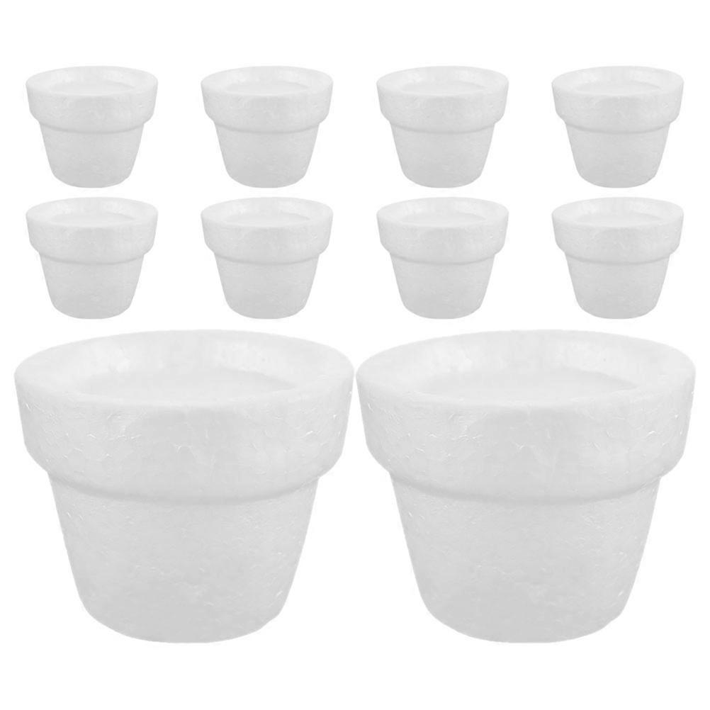 Foam Flowerpot Inserts for Crafts 10Pcs White Solid Foam Flowerpot Pads