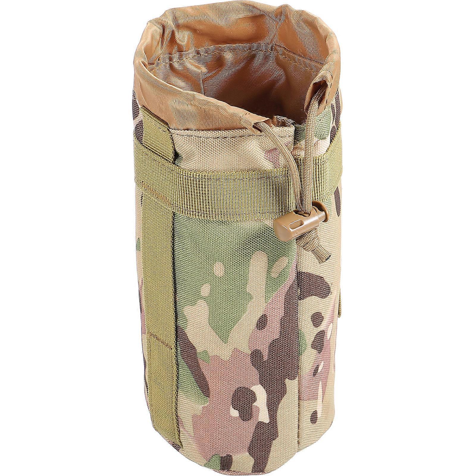 Camouflage Water Bottle Pouch for Outdoor Hiking with Nylon Material and Simple .5 Inches