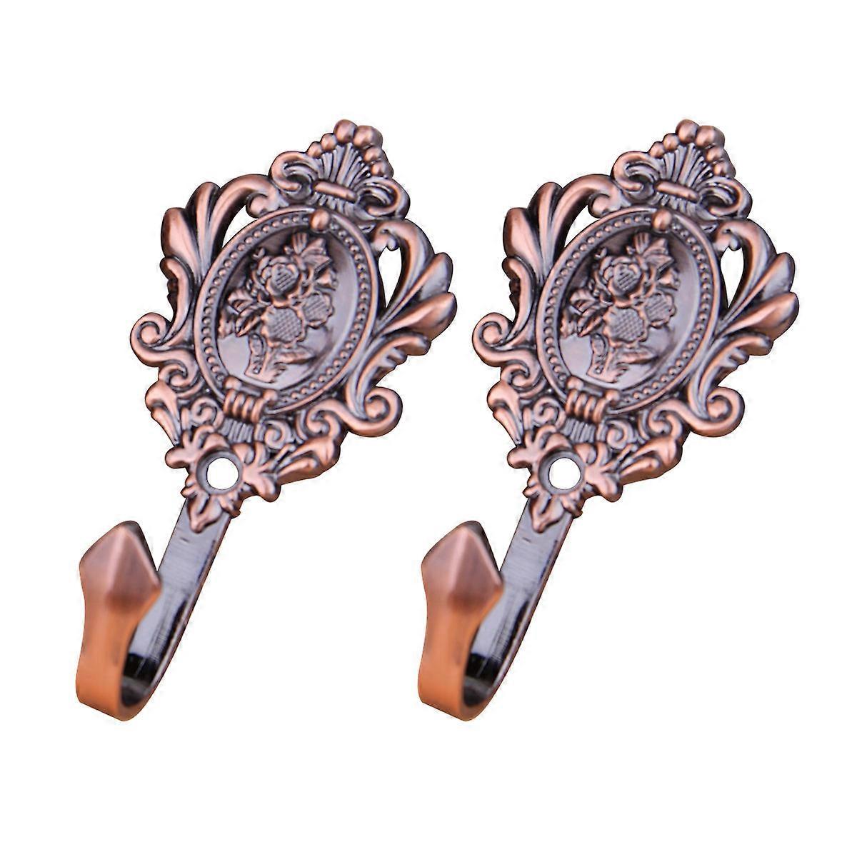 Hook Tiebacks with Elegant Rose for Classic Curtain Decor