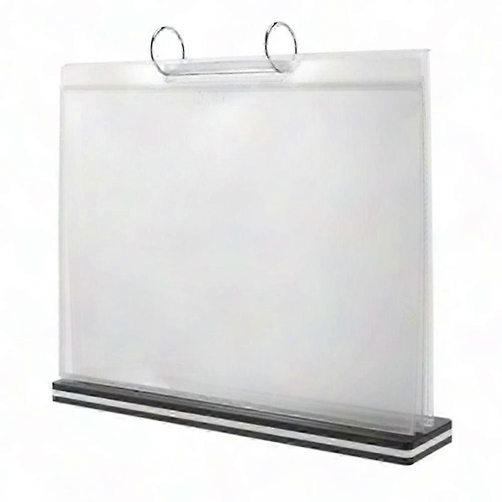 A5 T-Shaped Multi-Page Acrylic Sign Holder for Menu, Photo, Advertising & Beverage Display Stand