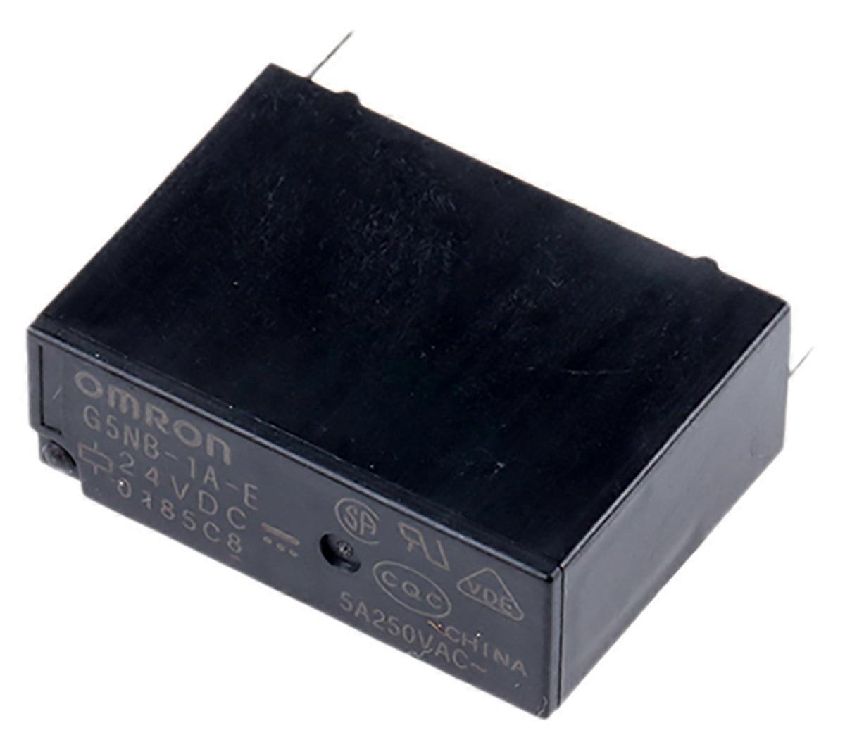 Omron Relay 24v Dc Spst Pcb Mount 5a G5nb-1a-e Dc24