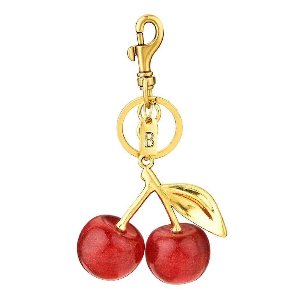Stylish Cherry Keychain, Decorative Cherry Pendant, Versatile Keychain Accessory for Keys and Bags, Durable Material