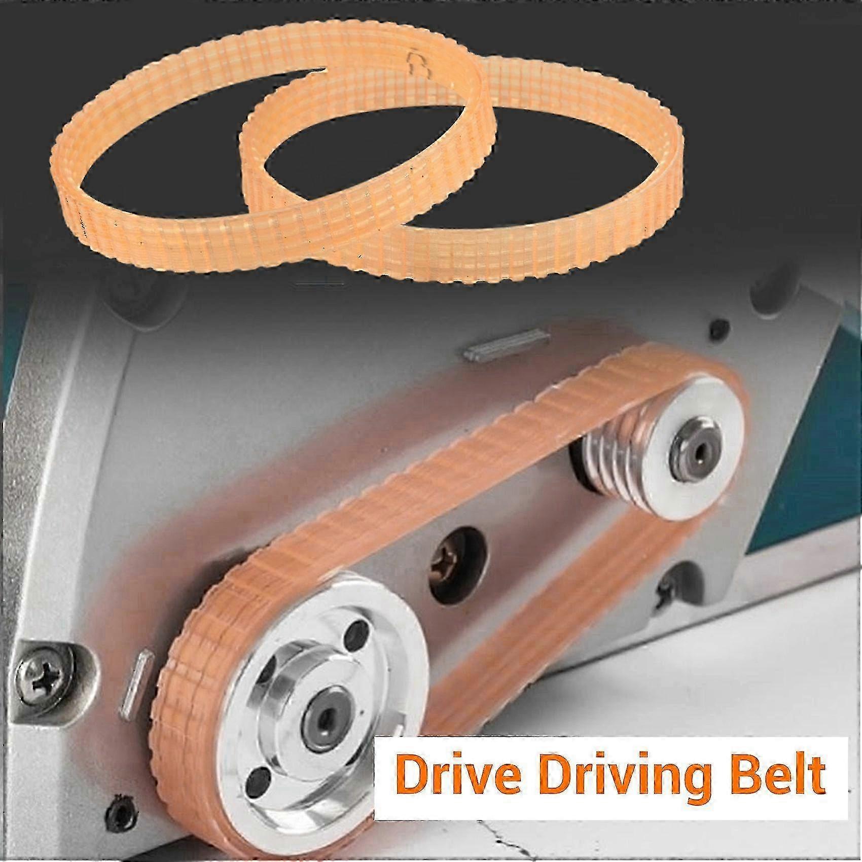 2 Pieces 9.6mm Width Rubber Drive Belt Compatible with 1900B Electric Planer