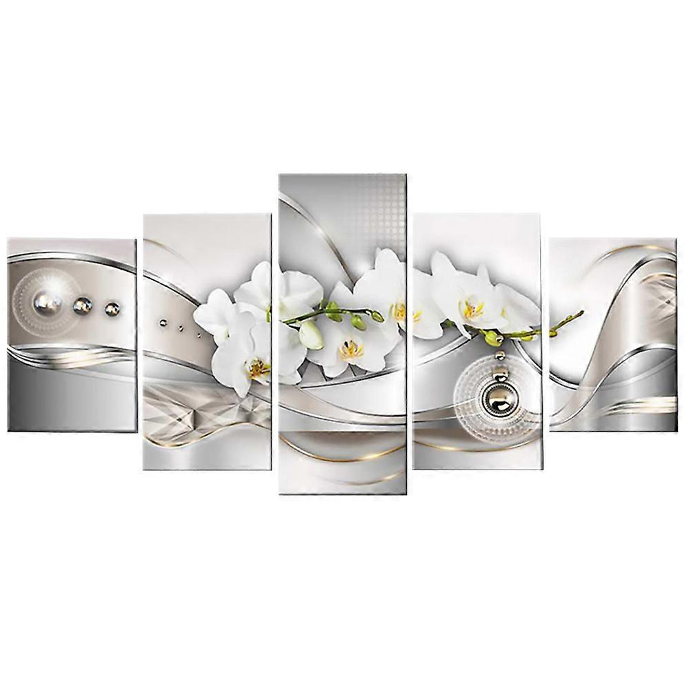 Beautiful Abstract Background Painting Canvas Art 5Pcs/Set For Public Place Decoration 20X30CmX2