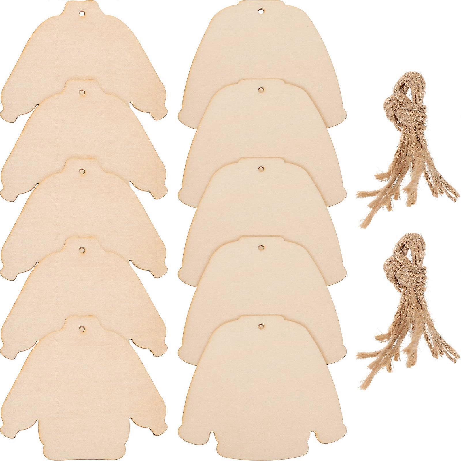 Wooden Christmas Tree Ornaments 1 Set For Christmas Home Decoration With Beige Color And DIY Function