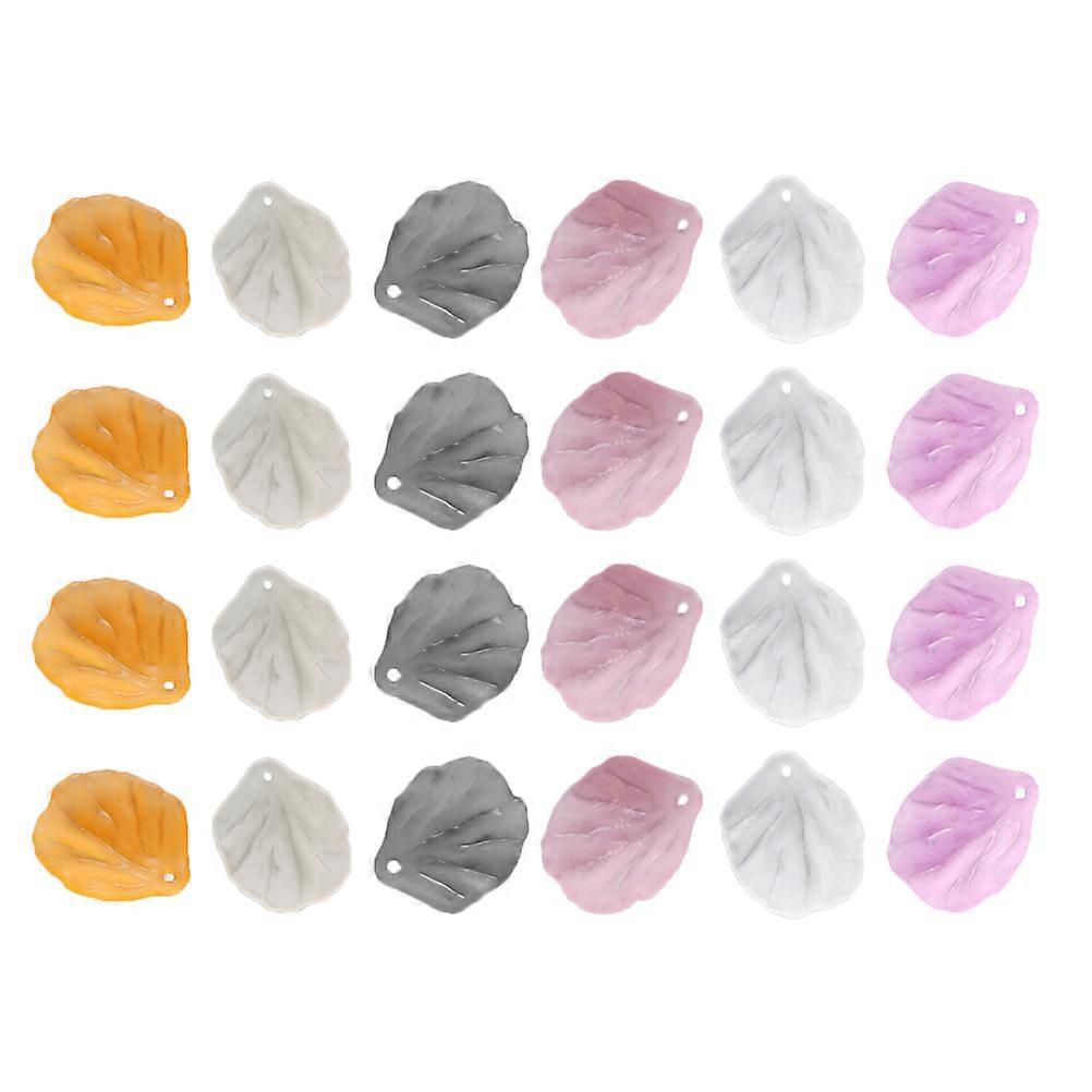 Acrylic Flower for Decor Beautiful Color DIY Jewelry Materials 200pcs Assorted