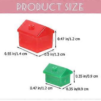 2 zestawy Board Game House Rekwizyty Rich Man Board Game Replacement House Hotel