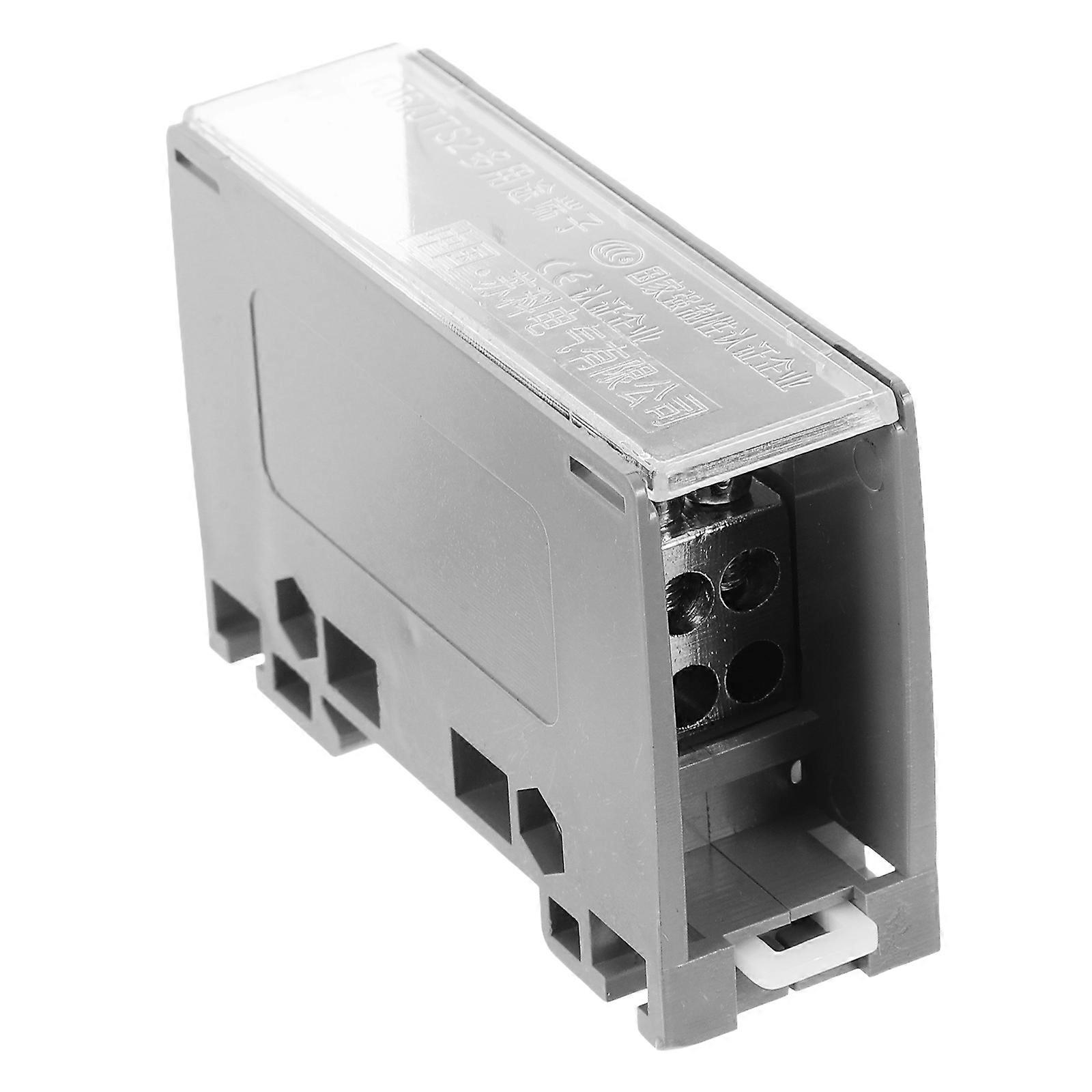 DIN Rail Terminal Block Connectors Compact Electrical Distribution Block for Circuit Breaker Wiring Safe and Easy Installation