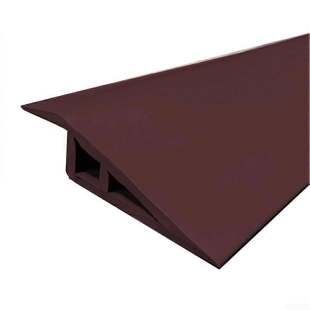 Floor Transition Strip 1m, For Carpet And Laminate, Easy Bonding With Nail Glue, Dark Brown
