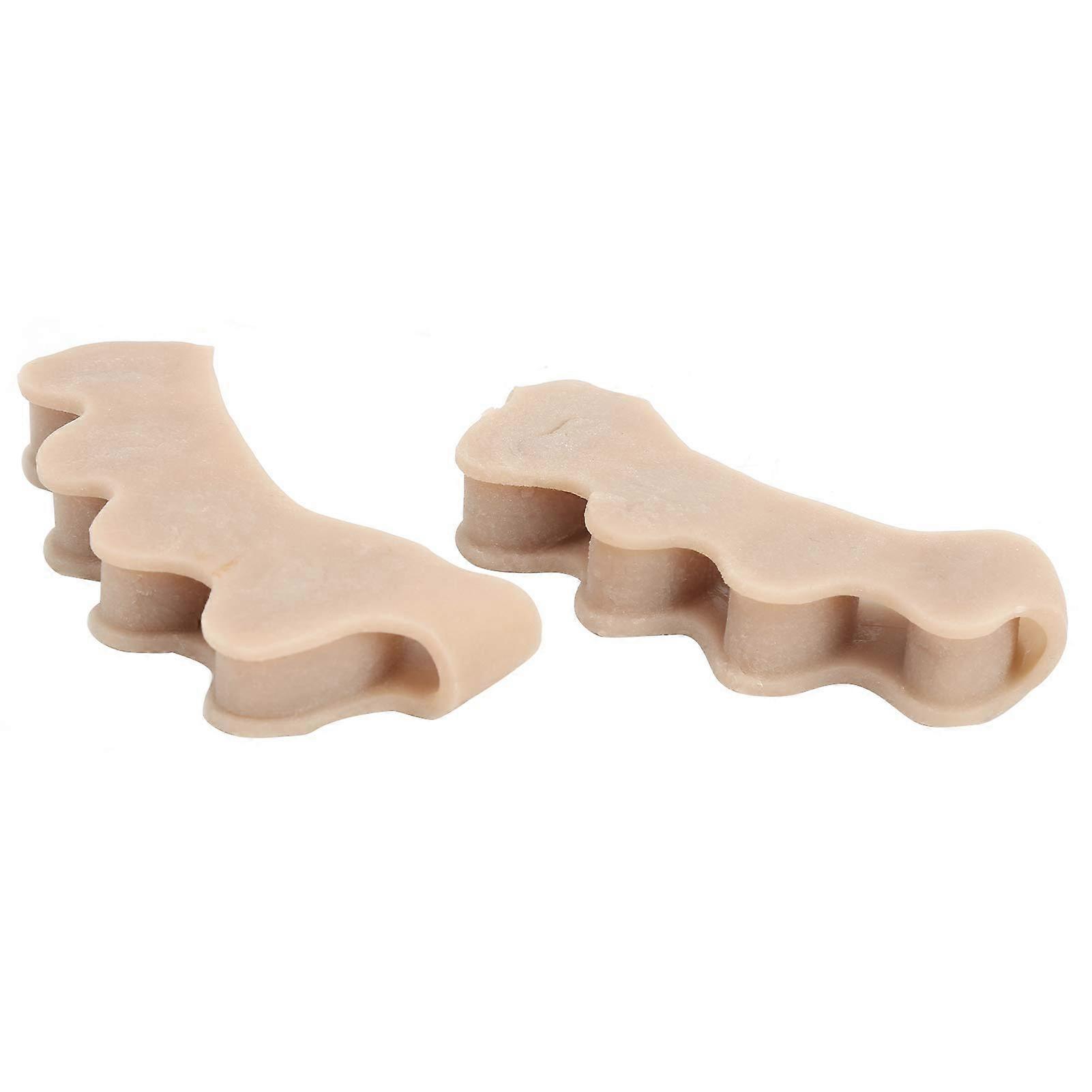 Hallux Valgus Bunion Corrector – Silicone Toe Separator for Pain Relief, Toe Alignment, Skin Color, Pack of 2