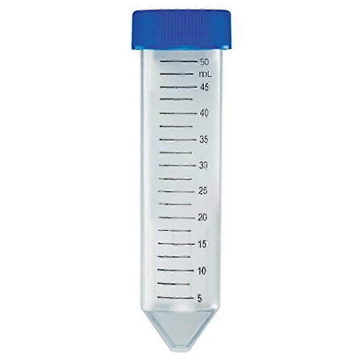 Centrifuge Tube with Attached Blue Flat Top Screw Cap, Sterile, Printed Graduation, , 50ML Capacity (500)
