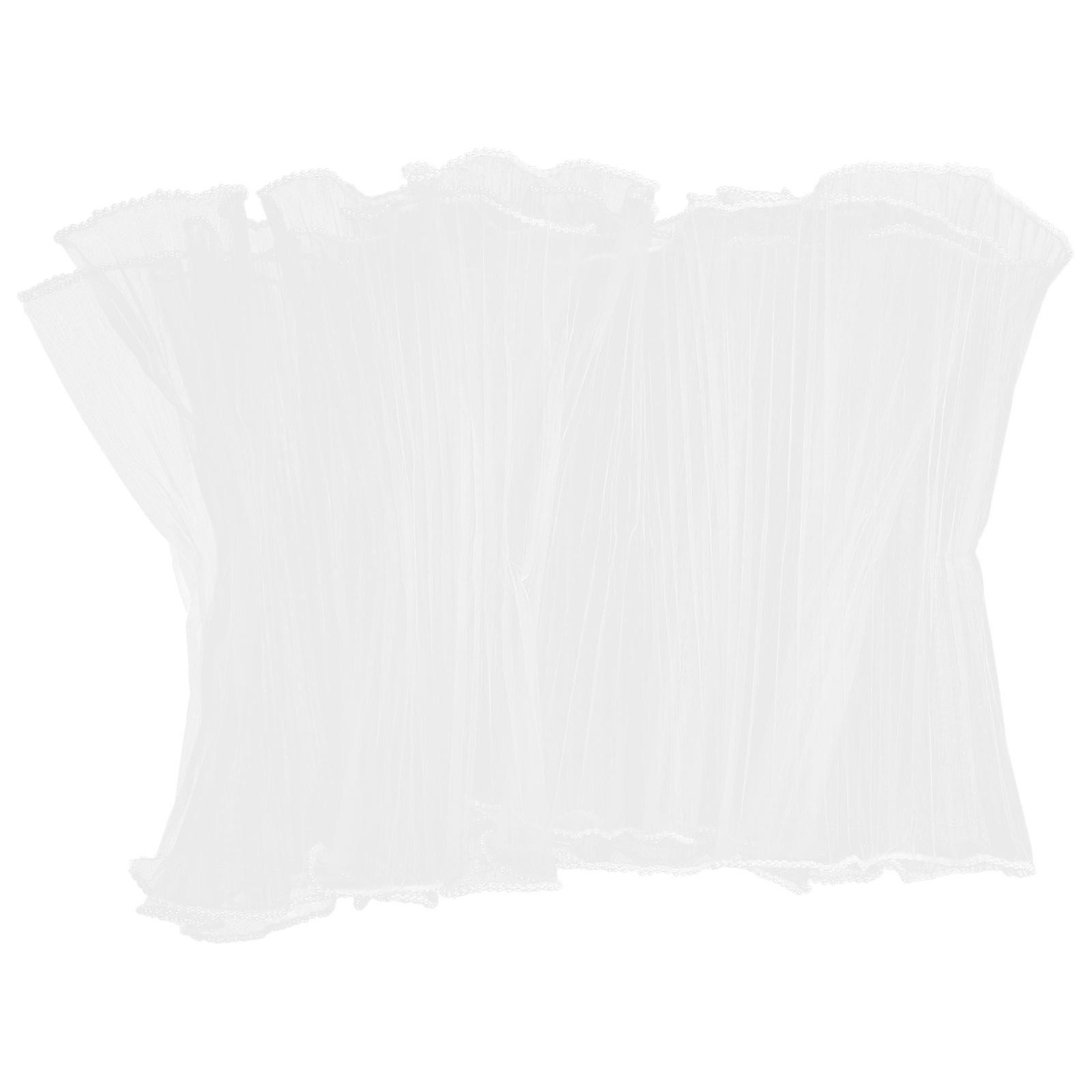 Floral Gauze Fabric Flower Bouquet Wrap Elegant Double-Sided Wave 1Pack
