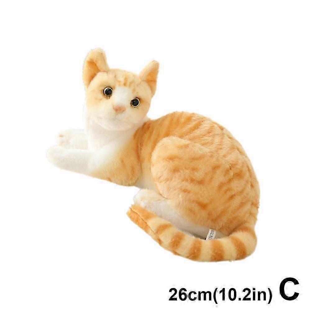 نابض بالحياة محشوة سيامي القط القطيفة لعبة محاكاة لطيف القط الأليفة لعبة هدية عيد ميلاد