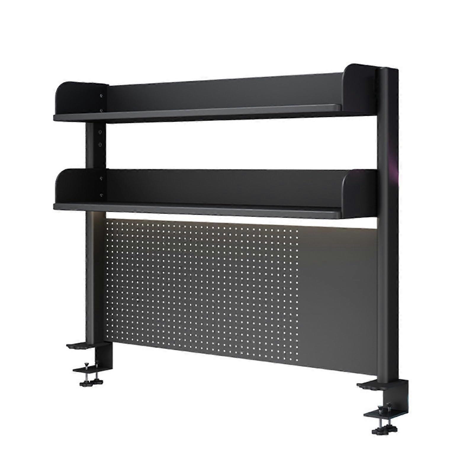 Desk Extender Pegboard Workstation Clamp-On Desk Organizer Shelf For Office And Gaming Desks 23.6/31.5/39.3 Inches