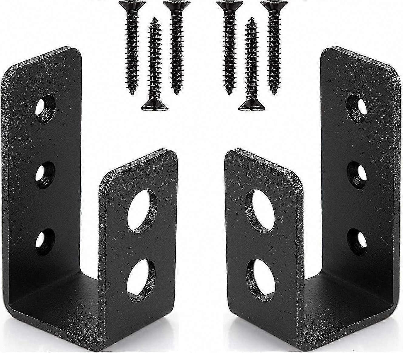 2 حزمة من أقواس الأبواب الفولاذية الثقيلة لباب 2x4 ، شريط أمان على شكل حرف U