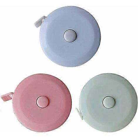 Pack Soft Body Measuring Tape Measure, 150cm Mini Retractable Tape Measure Made of Premium Fabric and Cloth, Convenient, Compact and Easy to Read (Mi