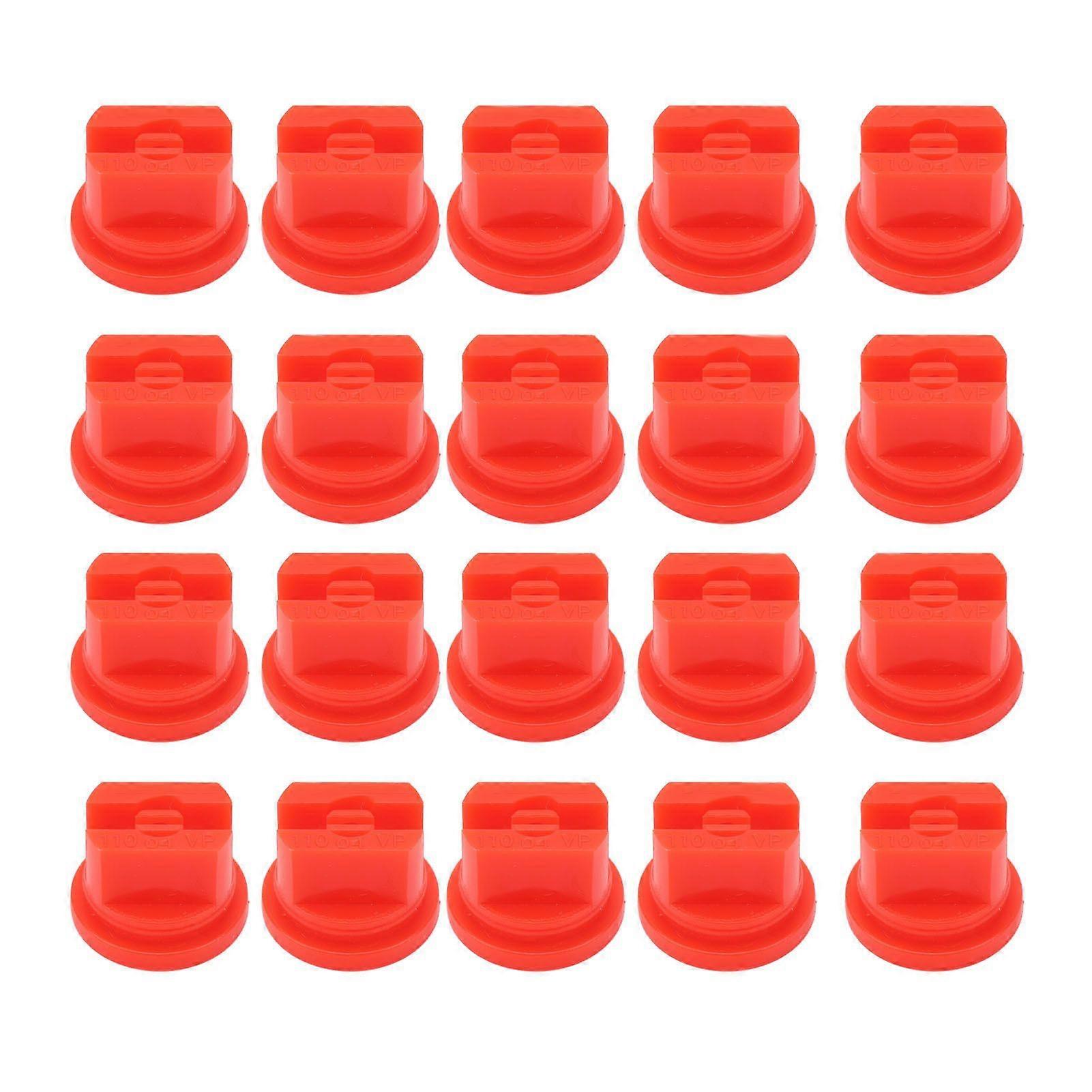 20 Pcs Flat Fan Spray Tip Uniform Spray Distribution 110 Degree Agricultural Sprayer Atomizing Nozzle 30.58mm Bore Diameter