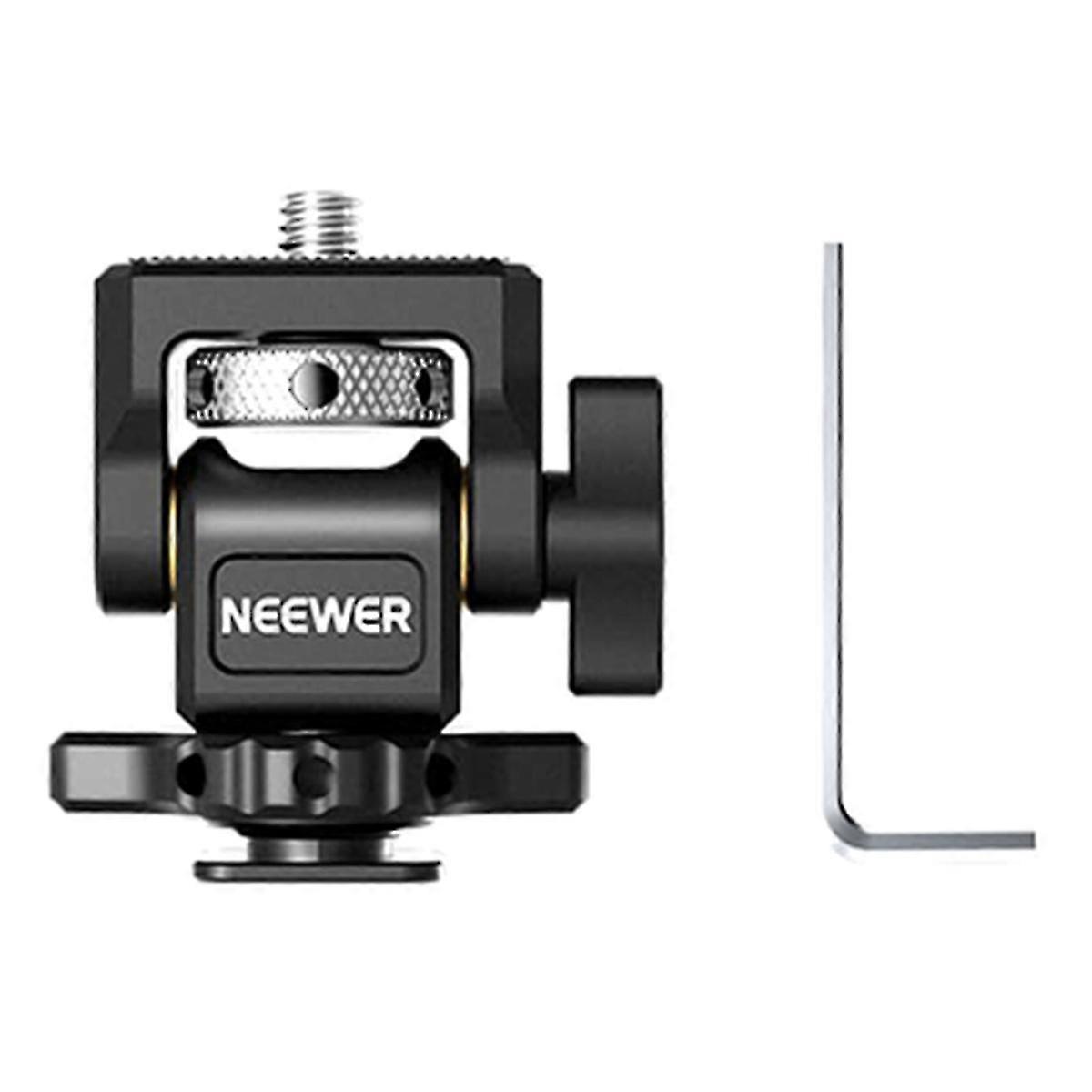 Camera Monitor Mount with Cold Shoe, Anti Twist 1/4inch Screw