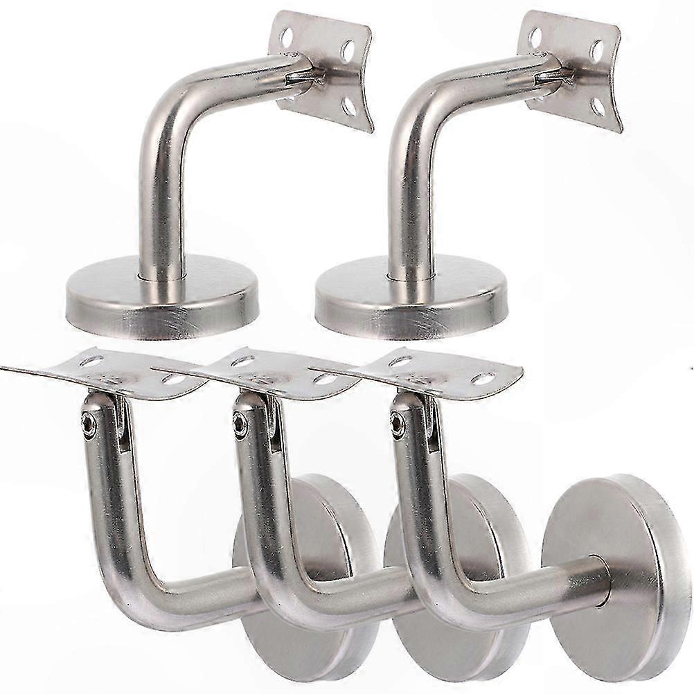5-Pack Wall-Mounted Brackets for Handrail and Stair Railing Support in DIY Projects