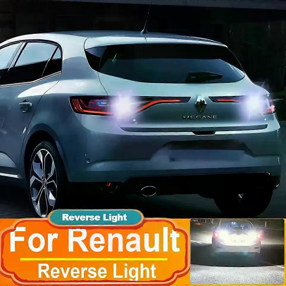 2PCS LED Reverse Light Backup Lamp T15 W16W For Renault Megane 4 Scenic 4 Fluence Saloon 2010 2016 Vehicles Parts Canbus Bulbs