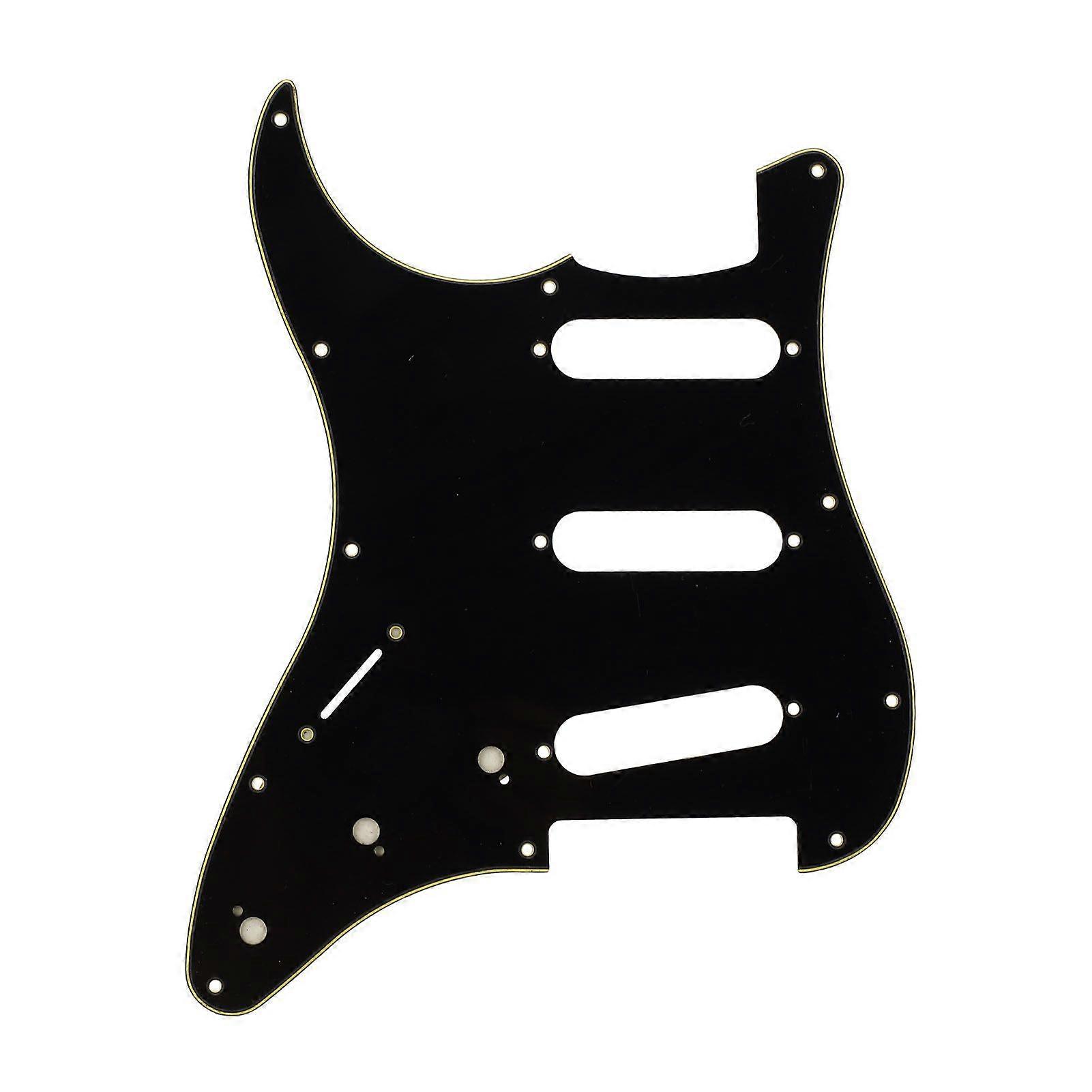 Guitar Pickguard Scratch Plate 11 Holes Left Handed Electric Guitar Pickguard for Practice and Performance GSSS45