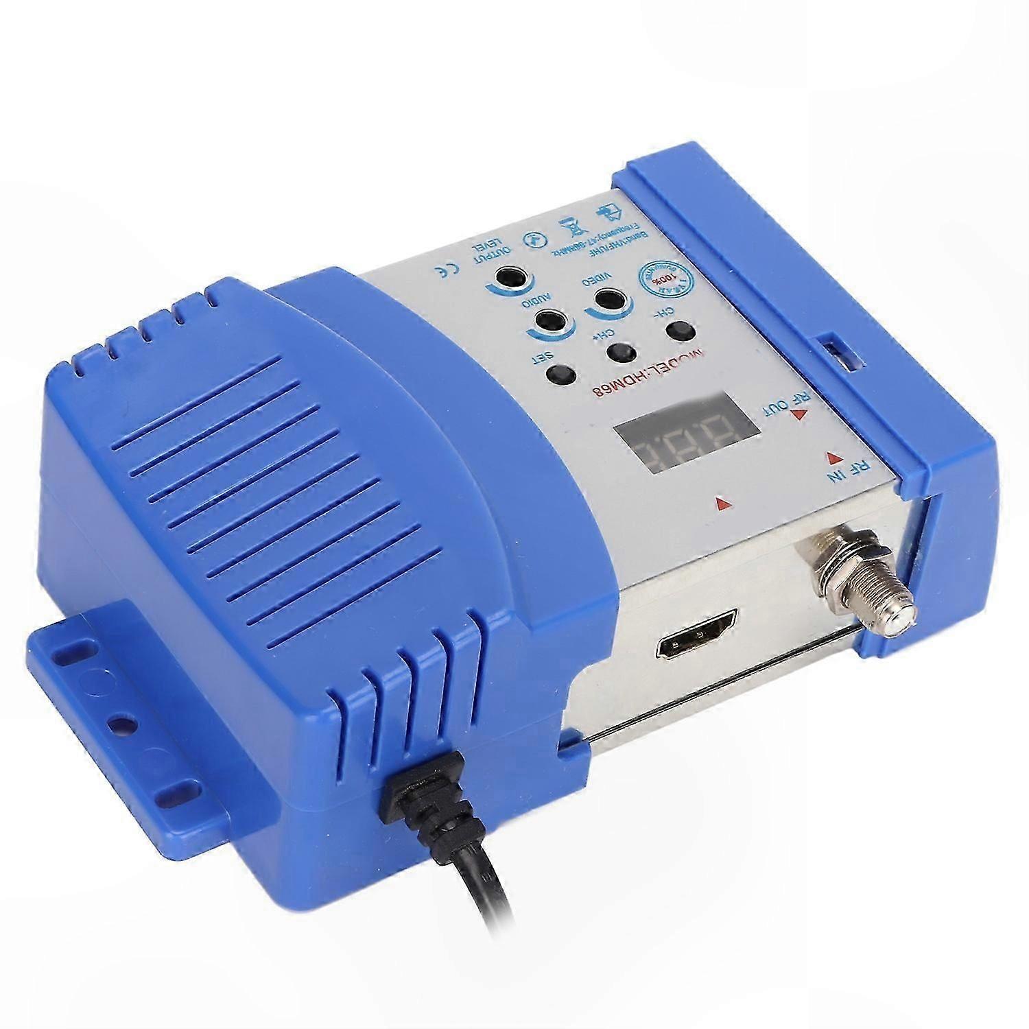 Portable HD Multimedia RF Modulator with Plug and Play Functionality, AC 90-240V US Plug