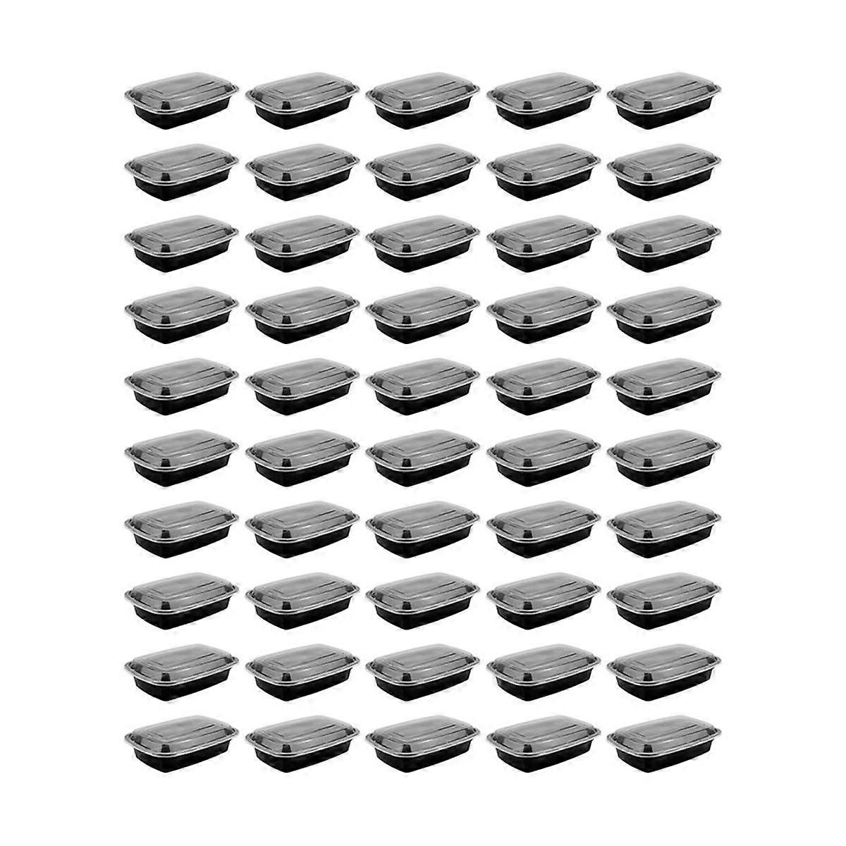 50 Pack 1000Ml Meal Prep Container,Lunch Bento Fruit Box with Lids,Portable Lunch Food Storage Cont