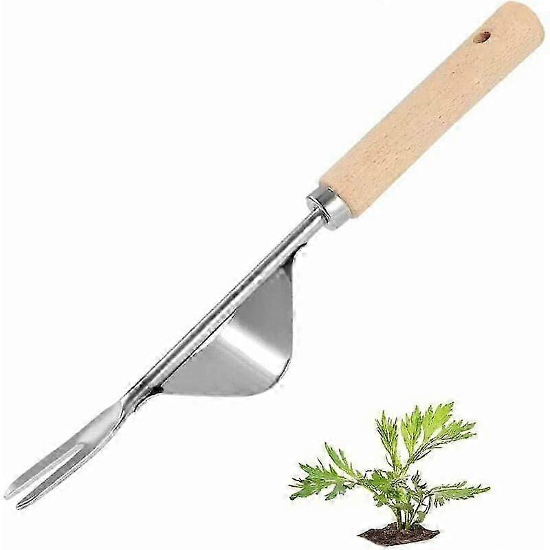Hand Weeding Tool, Gardening Fork Tool, Garden Hand Weeder, Durable Gardening Stainless Steel Manual Weed Puller for Weeding, Eliminating Dandelions