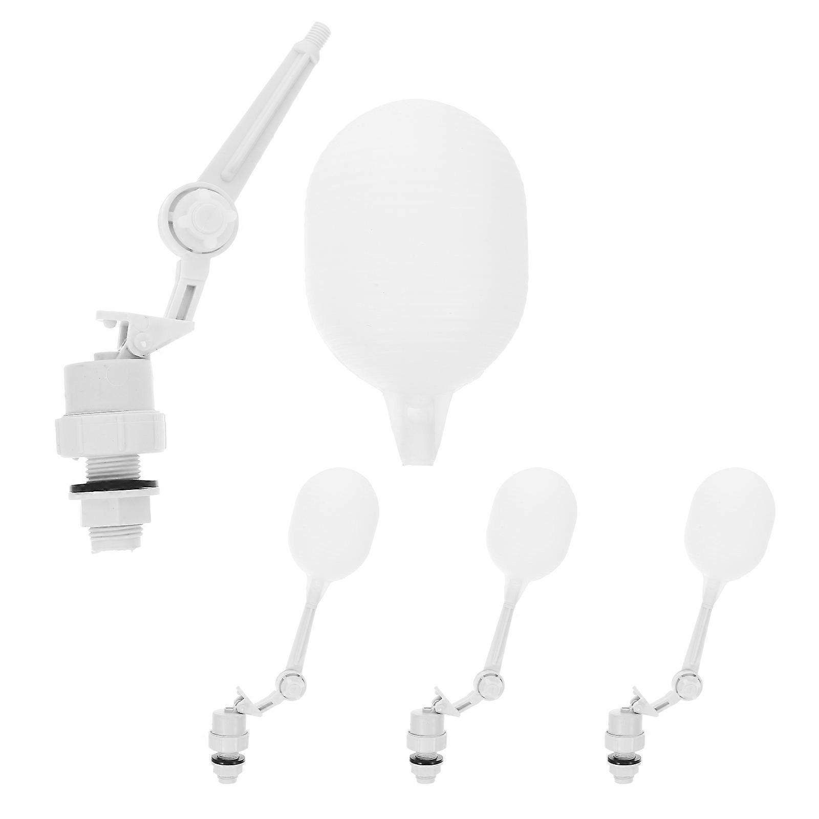 4pcs Water Tank Float Valve Plastic Ball Valve for Pressure Reduction and Automatic Water Level Control