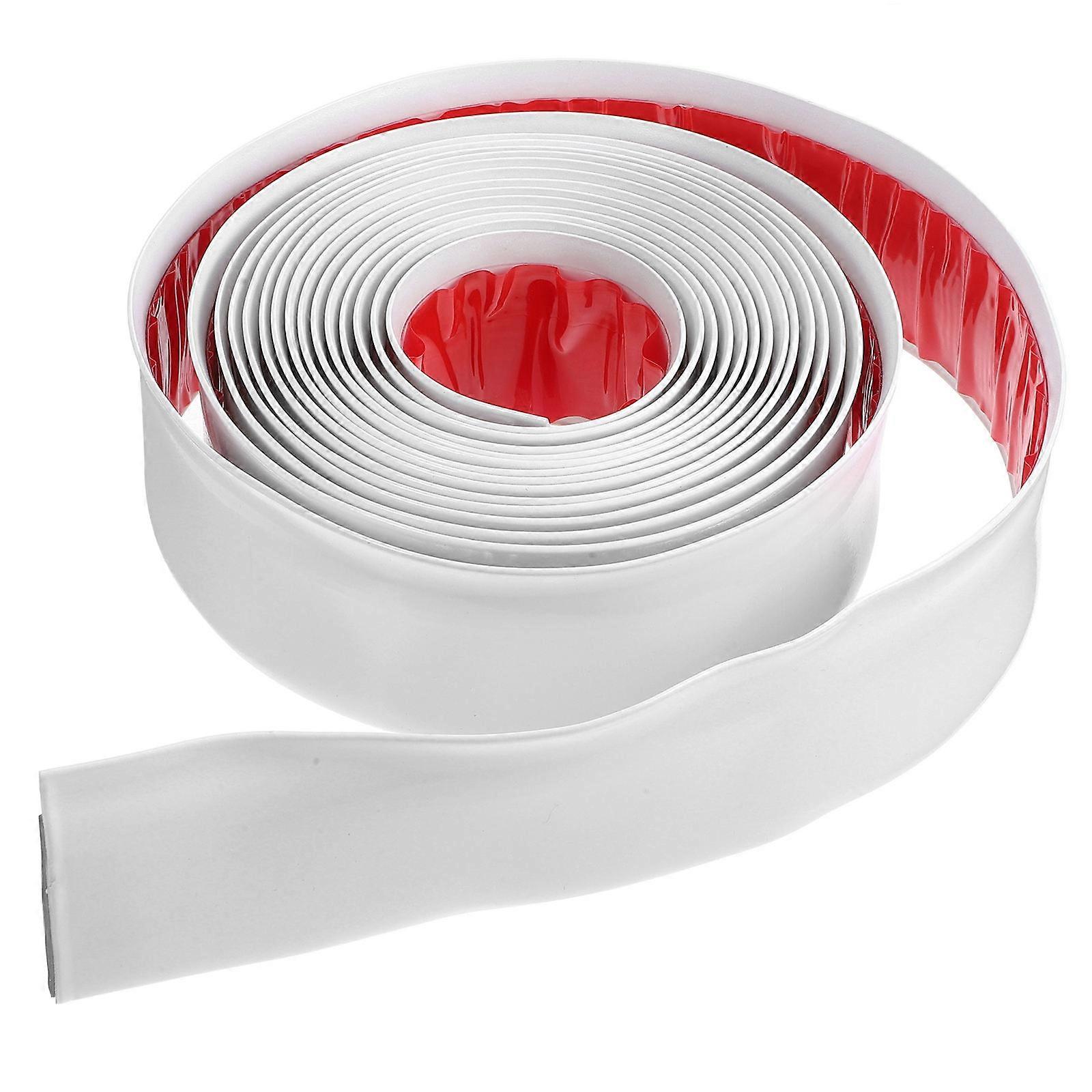 Self Adhesive Baseboard Trim for Floor 1 Roll White PVC Peel and Stick
