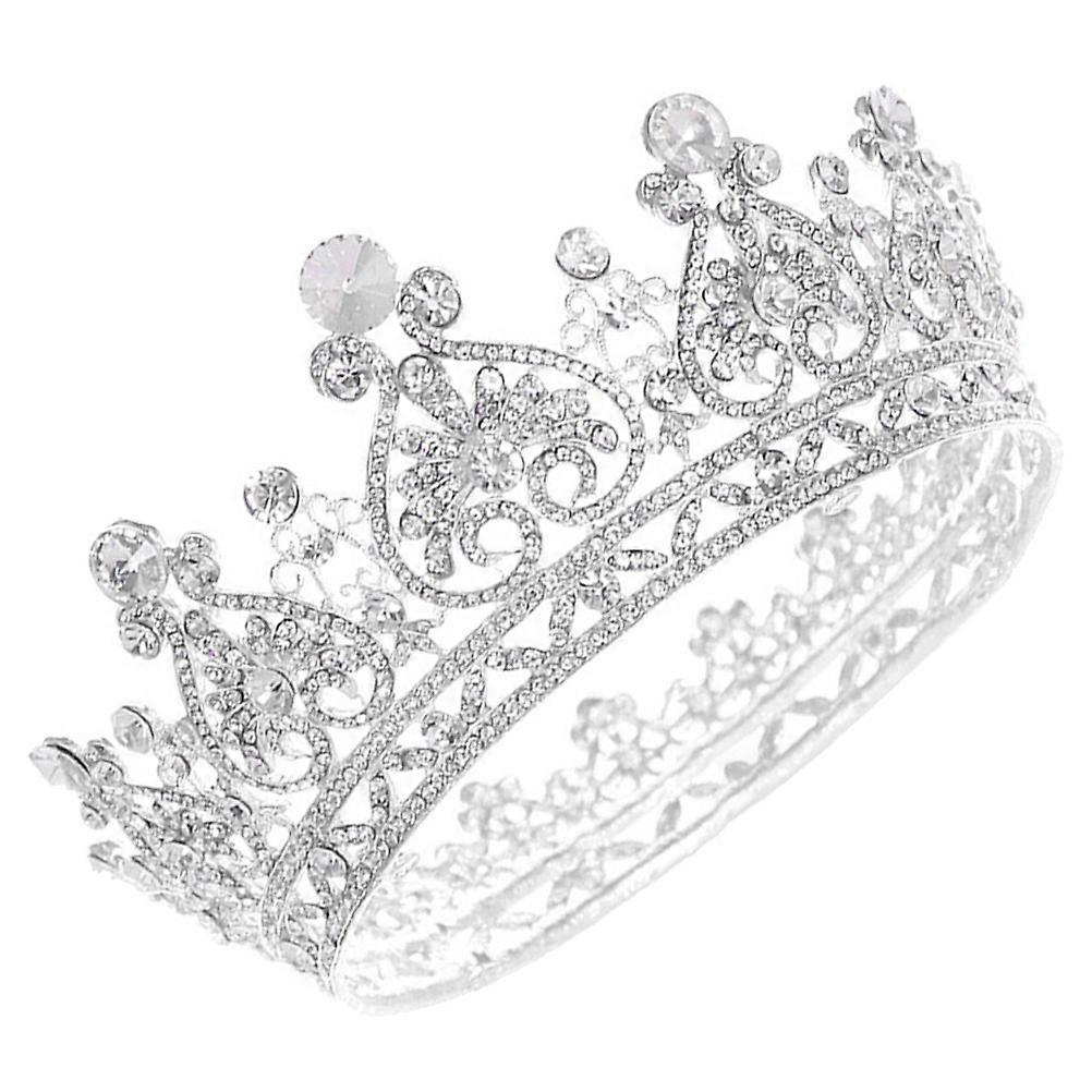 Elegant Bride Crown Headdress for Women in Silver Color Lightweight and Durable Alloy Size Adjustable