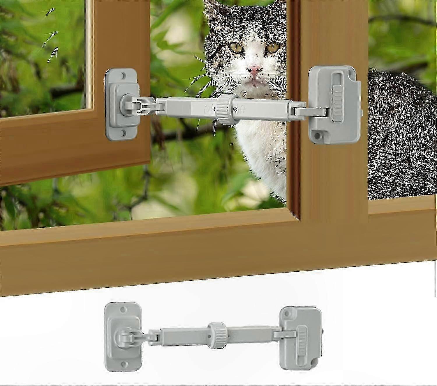 Adjustable Window Safety Lock for Kids and Pets, Secure Window Restrictor for Home Safety