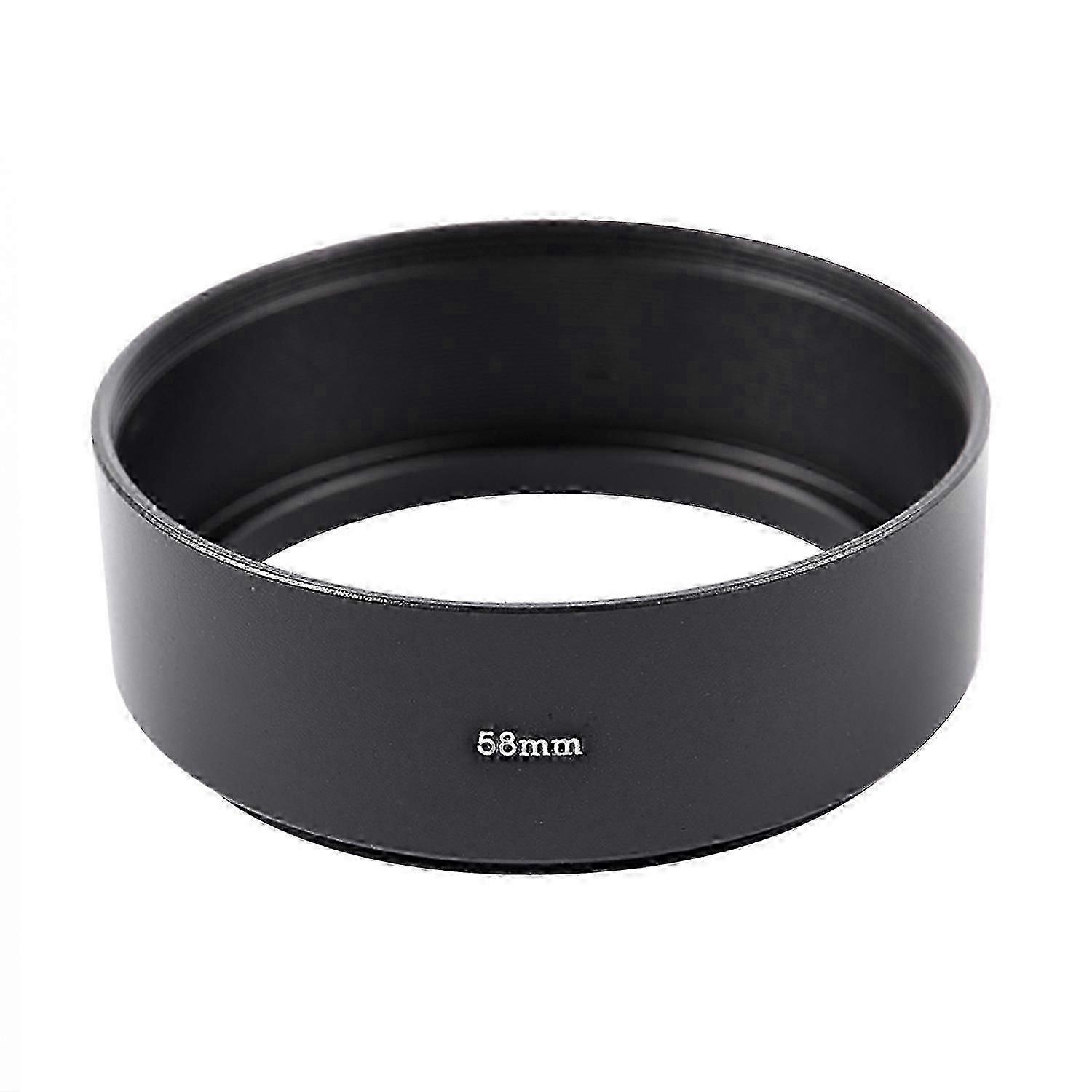 58mm Mount Standard Metal Lens Hood for