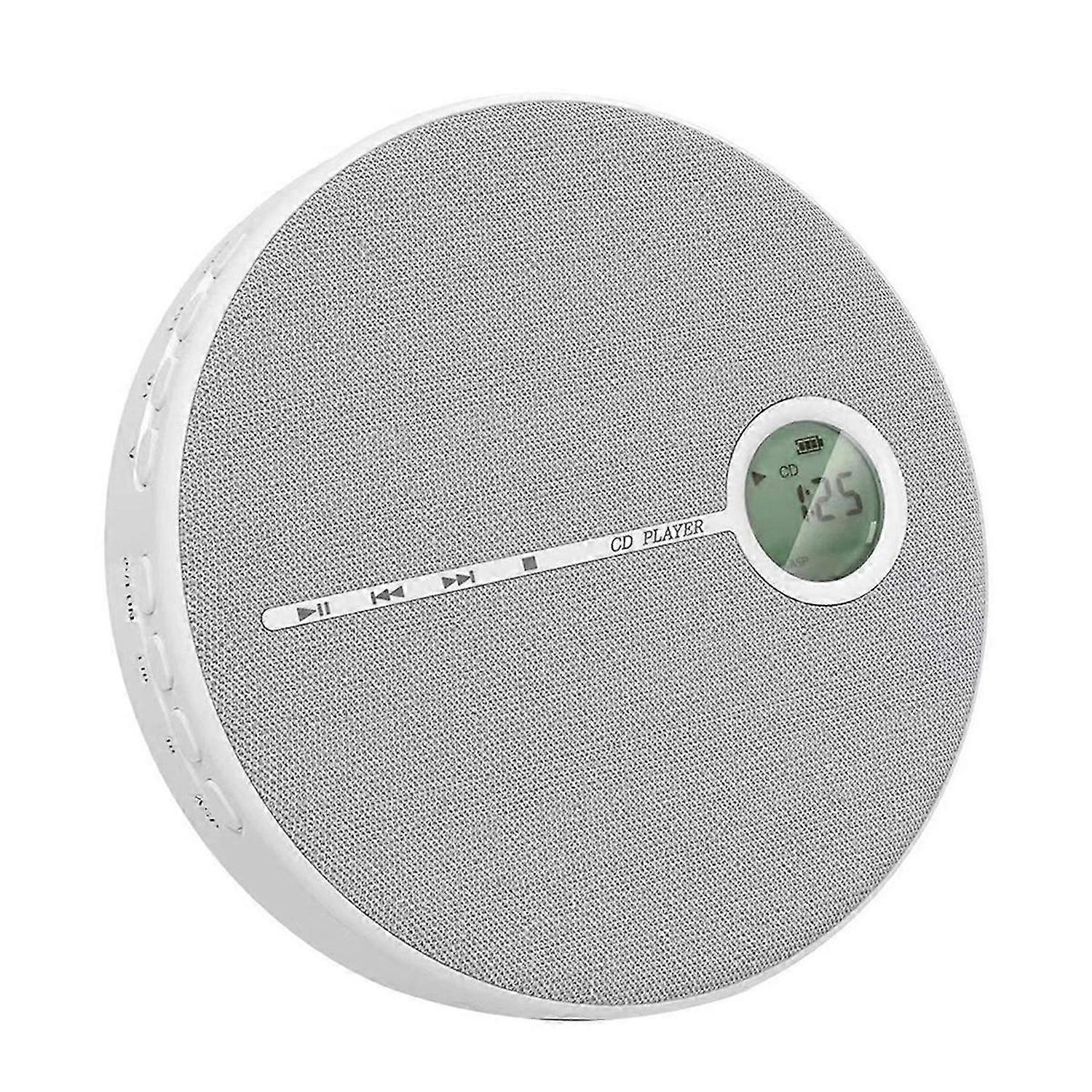 Rechargeable Bluetooth CD Player, Music CD Disc Player for Car Gray