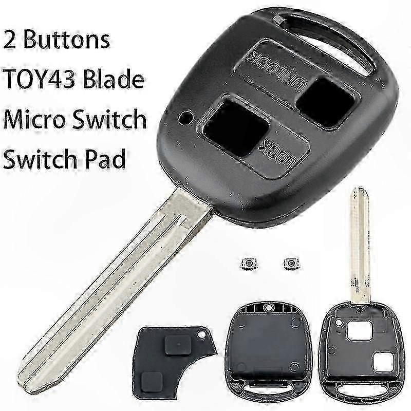 3-Button Remote Key Compatible with  Rav4 and Land Cruiser Models