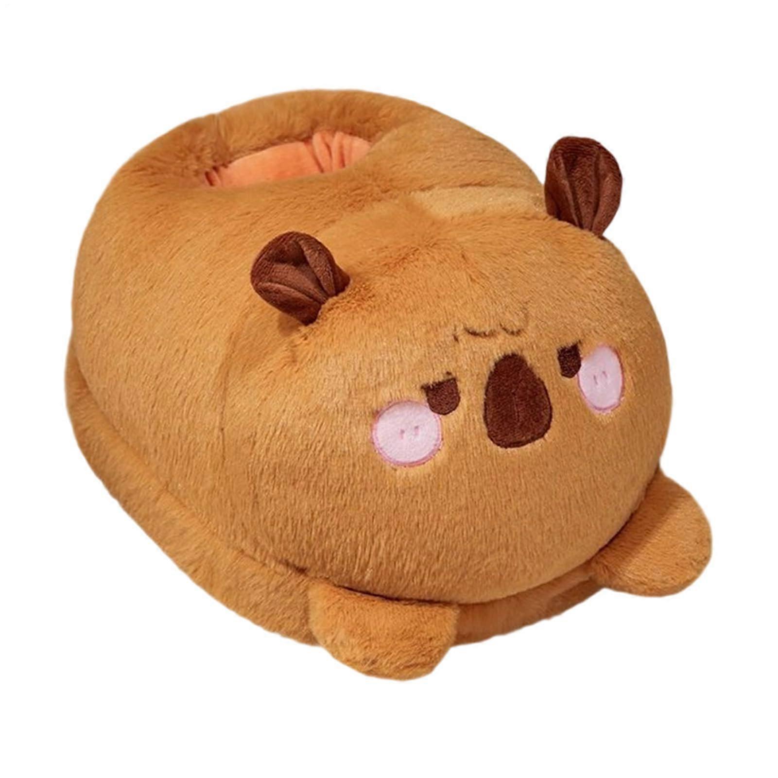 Heated Foot Warmer, Cartoon Capybara Plush Under Desk, Pink, 30x38x25 cm, Soft Plush, Adjustable Temperature, 1 Piece