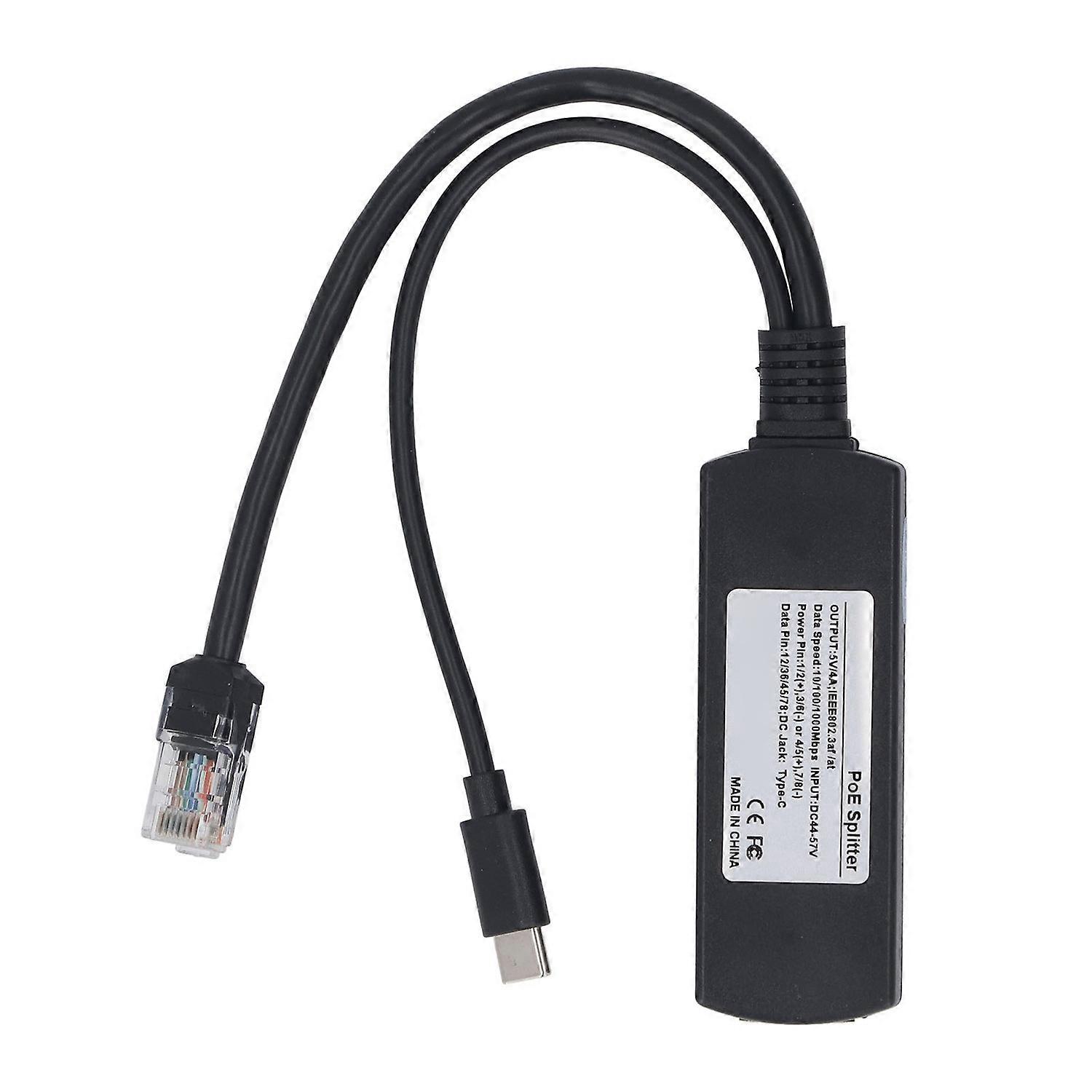 Feature:
1. Compliant Power Over Ethernet: POE Splitter for Pi 5 5B complies with the IEEE 802.3af/a