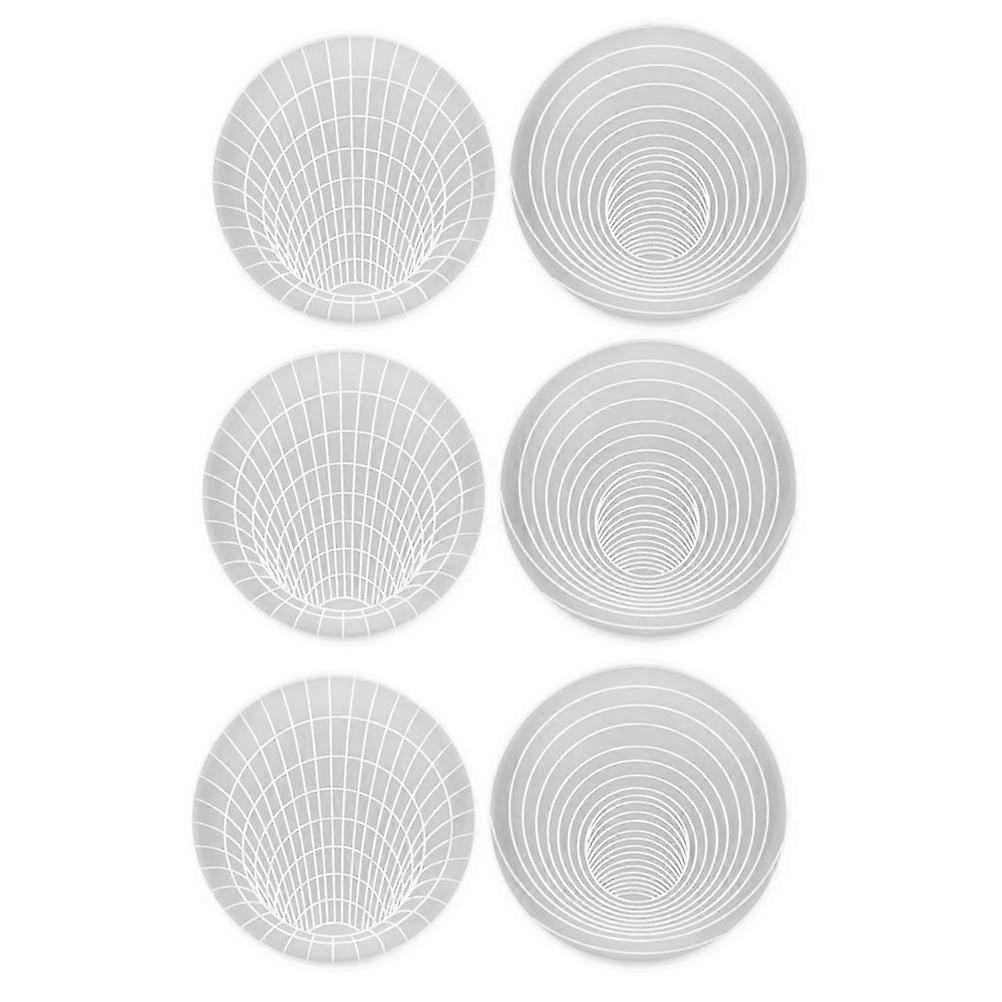 Silicone Cup Mat Molds Cup Coaster Molds for DIY Projects 6Pcs Mold Set