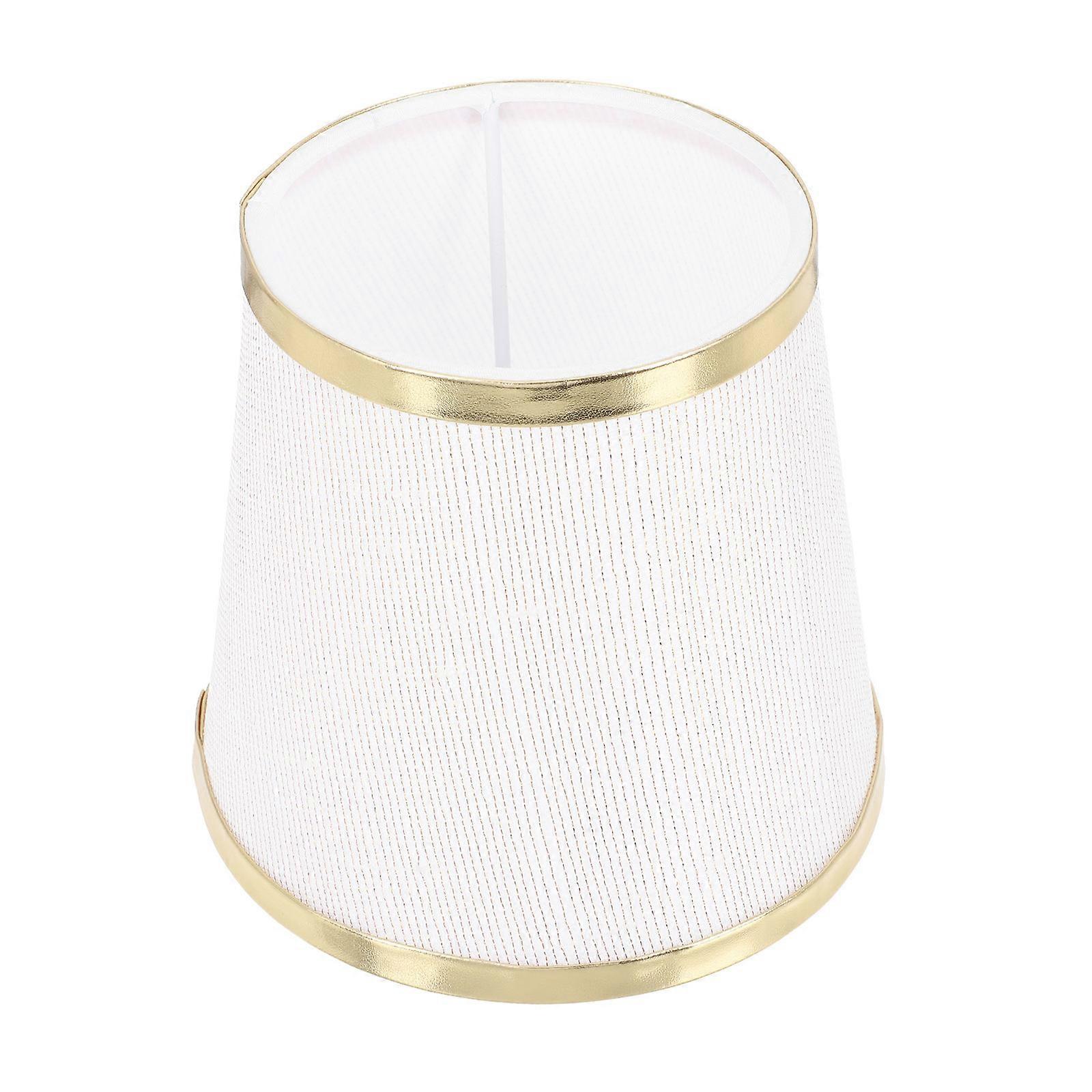 Golden Cloth Lampshade for Chic Light Protector 2Pcs Home Ceiling Light