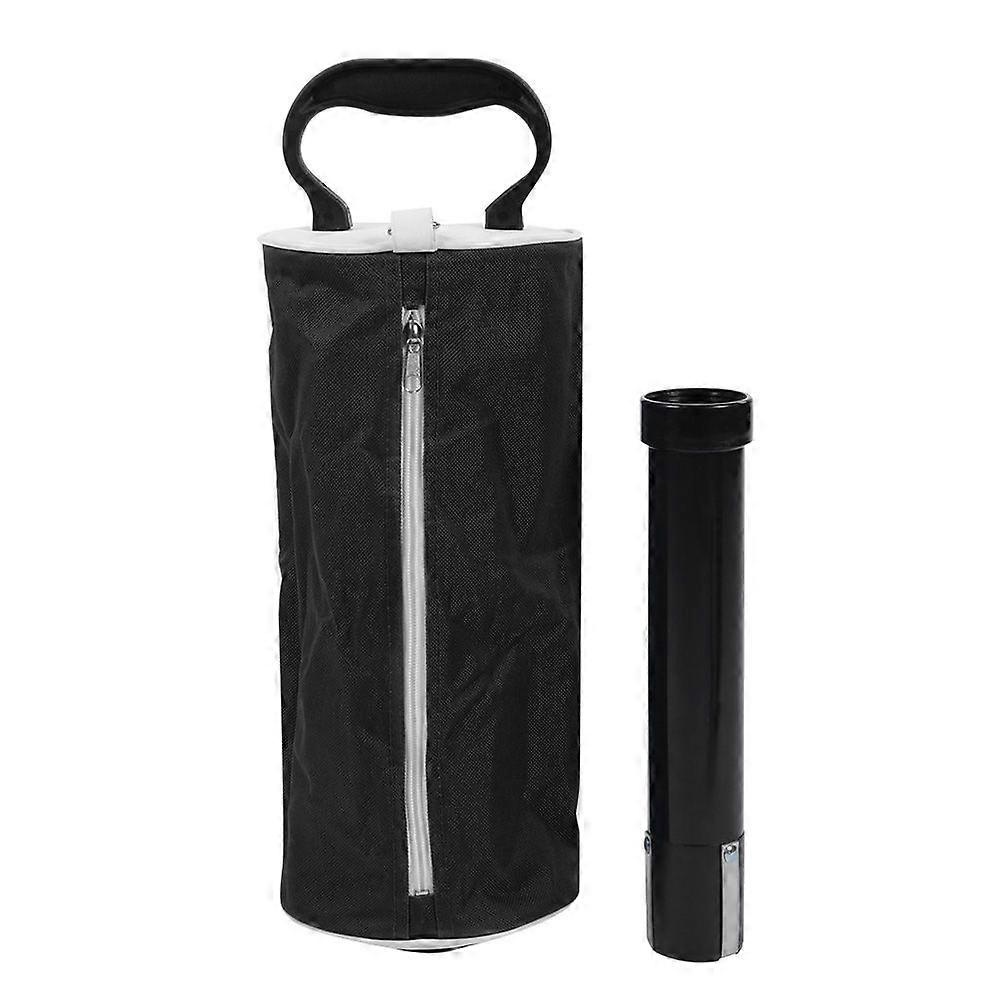 Portable Golf Ball Picker Pick up Bag Pocket Scooping Device Storage Bag(black)