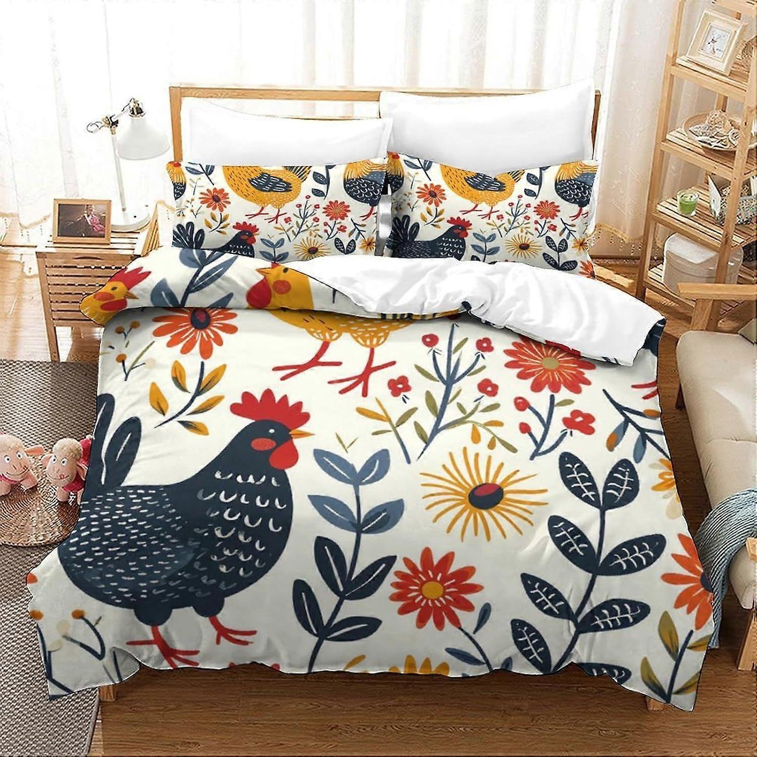 Toy Story Duvet Cover Microfiber Bedding Set, 3D Print Duvet Quilt Cover&Pillowcase, With Zipper Closure, Soft Duvet Cover for Men Woman Kids 3 Piece 