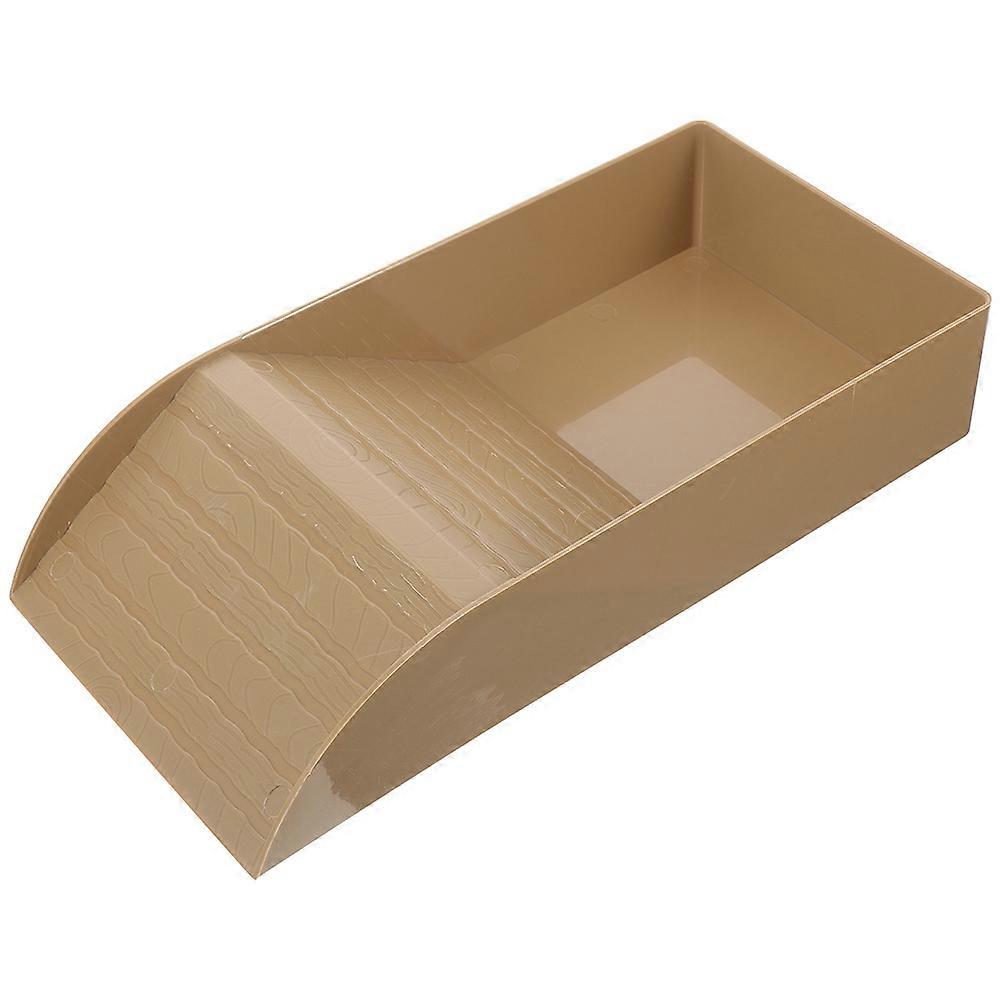 Turtle Basking Platform Reptile Feeding Tray Multi-Functional Plastic Turtle Food Water Bowl 35.50X20.00X6.00CM Basking 1Pcs