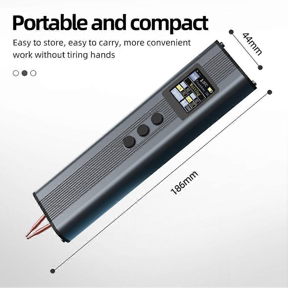 11 Gears Adjustable Portable Digital Display Spotwelder with Dual Pulse Output for Welding Various Battery Types and 0.1-0.3mm Nickel Sheet